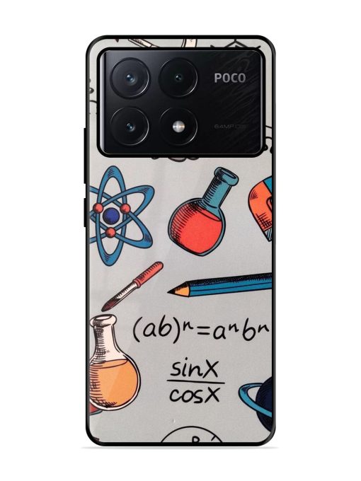 Science Doodle Glossy Soft Edge Case for Poco X6 Pro (5G)