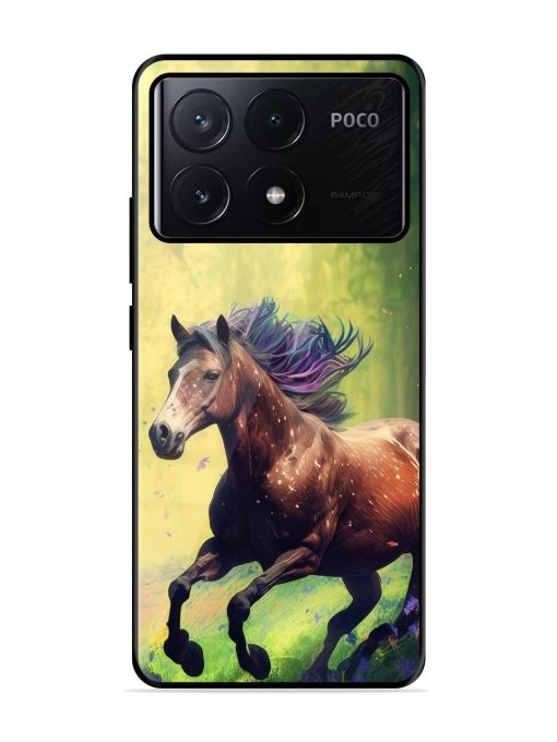 Enchanted Gallop Glossy Soft Edge Case for Poco X6 Pro (5G)