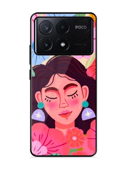 Blooming Serenity Glossy Soft Edge Case for Poco X6 Pro (5G)