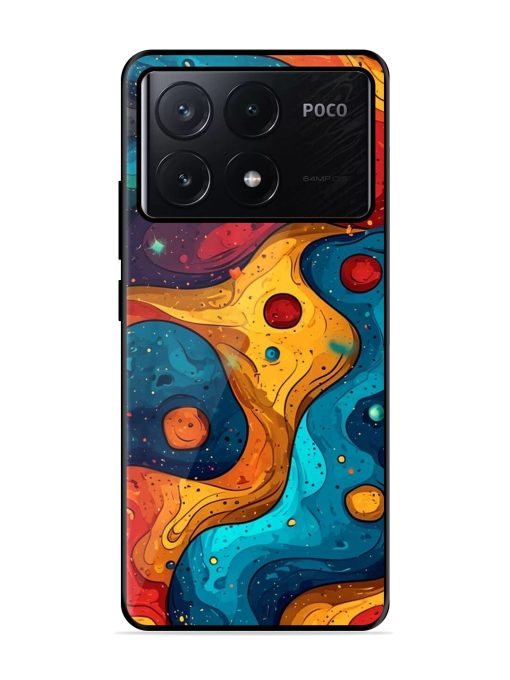 Cosmic Swirl Glossy Soft Edge Case for Poco X6 Pro (5G)