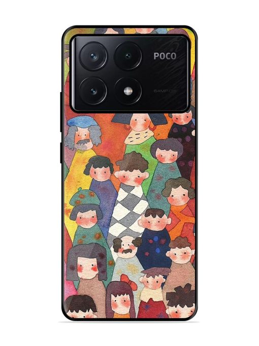 Blooming Arcs Glossy Soft Edge Case for Poco X6 Pro (5G)