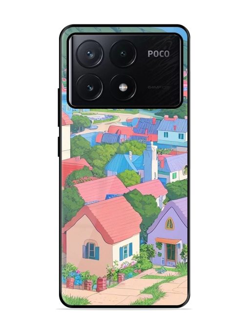 Pastel Paradise Glossy Soft Edge Case for Poco X6 Pro (5G)