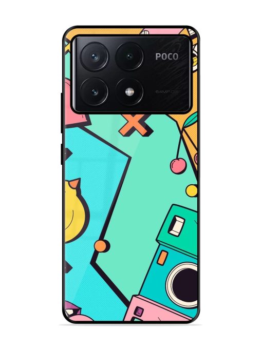 Retro Remix Glossy Soft Edge Case for Poco X6 Pro (5G)