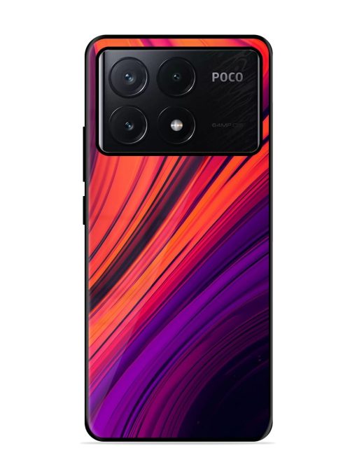 Crimson Curls Glossy Soft Edge Case for Poco X6 Pro (5G)