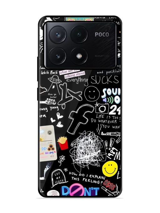 Doodle Diary Glossy Soft Edge Case for Poco X6 Pro (5G)