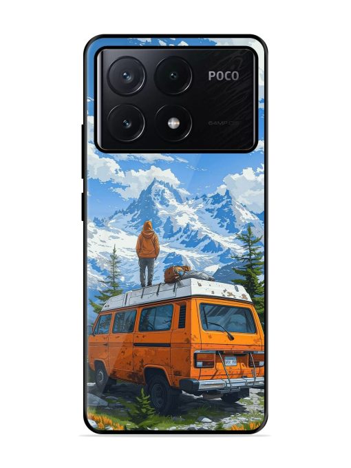 Mountaintop Solitude Glossy Soft Edge Case for Poco X6 Pro (5G)