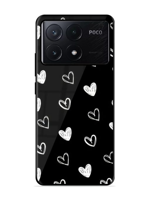 Scattered Hearts Glossy Soft Edge Case for Poco X6 Pro (5G)