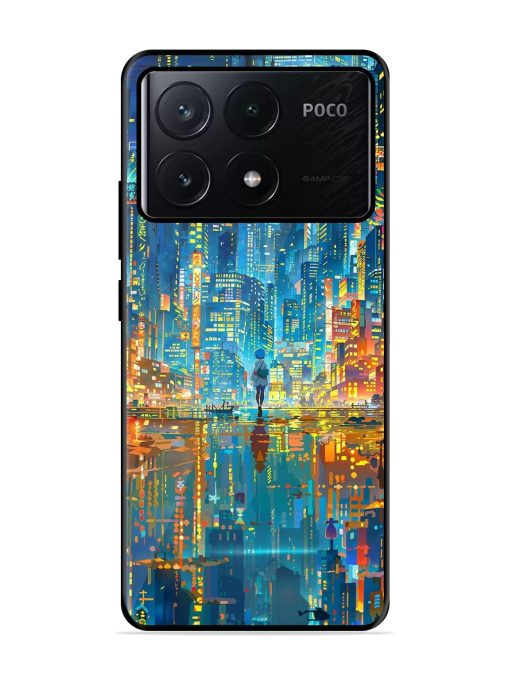 Neon Metropolis Glossy Soft Edge Case for Poco X6 Pro (5G)