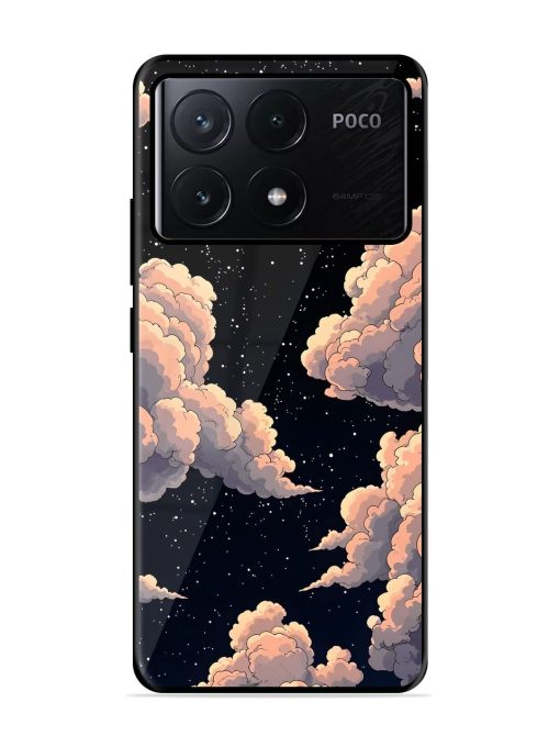 Starry Night Dreams Glossy Soft Edge Case for Poco X6 Pro (5G)