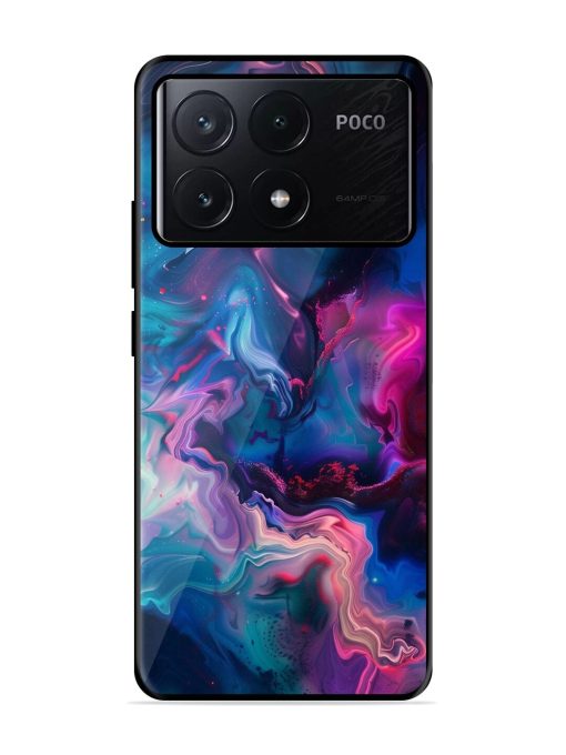 Cosmic Swirl Glossy Soft Edge Case for Poco X6 Pro (5G)