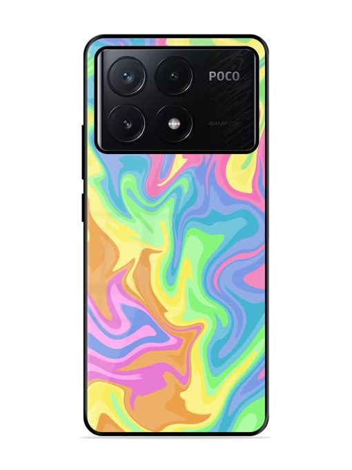 Whimsical Swirl Glossy Soft Edge Case for Poco X6 Pro (5G)