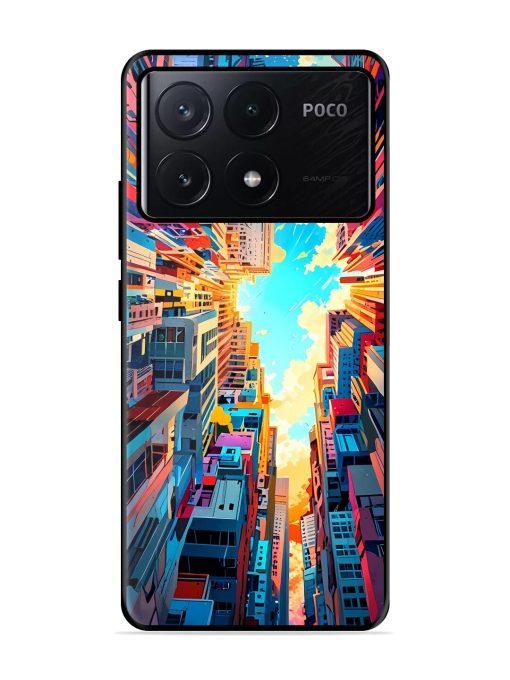 Skyward City Glossy Soft Edge Case for Poco X6 Pro (5G)