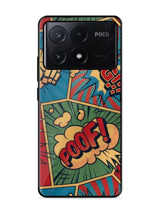 Comic Book Chaos Glossy Soft Edge Case for Poco X6 Pro (5G)