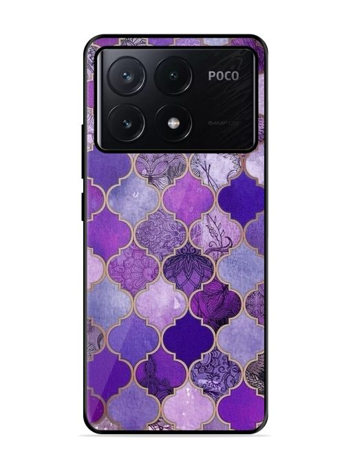 Purple Mosaic Magic Glossy Soft Edge Case for Poco X6 Pro (5G)