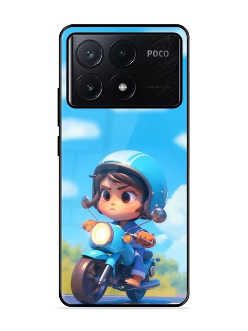 Little Rider Glossy Soft Edge Case for Poco X6 Pro (5G)