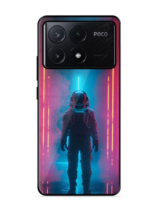 Neon Astronaut Glossy Soft Edge Case for Poco X6 Pro (5G)