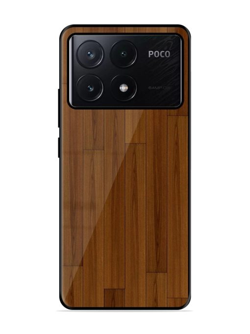 Warm Woodgrain Glossy Soft Edge Case for Poco X6 Pro (5G)