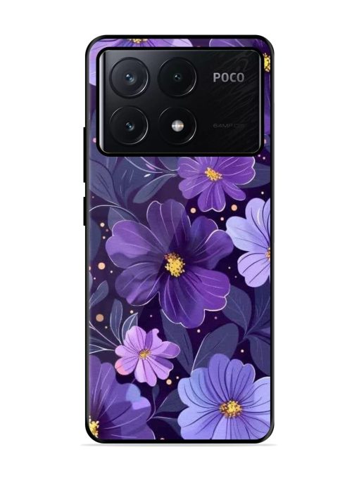 Purple Paradise Glossy Soft Edge Case for Poco X6 Pro (5G)