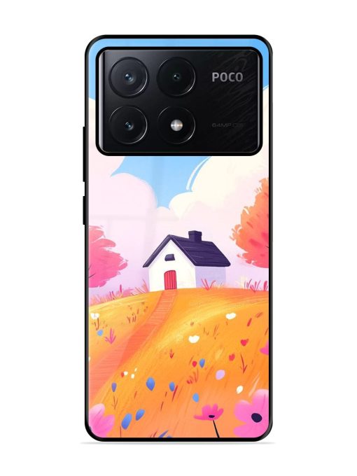 Hilltop Haven Glossy Soft Edge Case for Poco X6 Pro (5G)