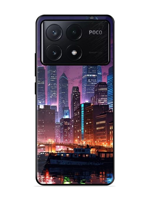 Neon Nightscape Glossy Soft Edge Case for Poco X6 Pro (5G)