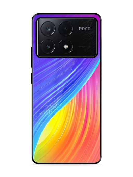 Neon Swirl Glossy Soft Edge Case for Poco X6 Pro (5G)