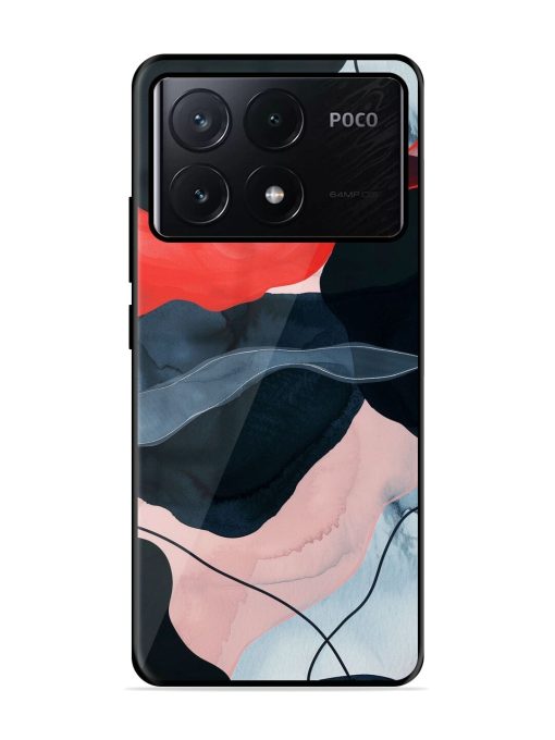 Dark Currents Glossy Soft Edge Case for Poco X6 Pro (5G)