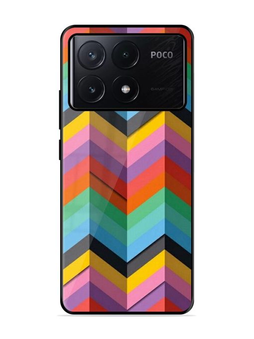 Colorful Zigzag Glossy Soft Edge Case for Poco X6 Pro (5G)