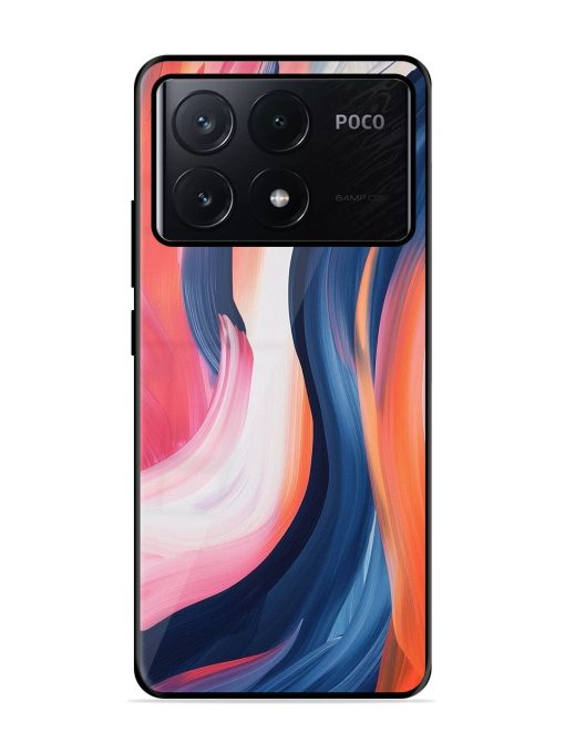 Whirling Hues Glossy Soft Edge Case for Poco X6 Pro (5G)