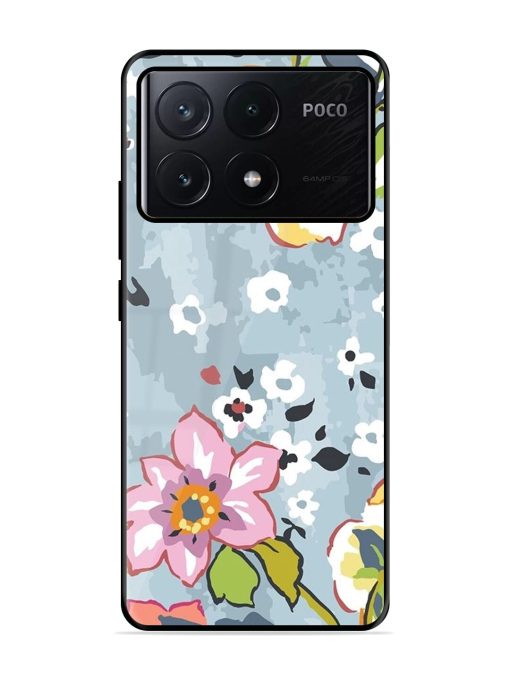 Floral Fantasy Glossy Soft Edge Case for Poco X6 Pro (5G)