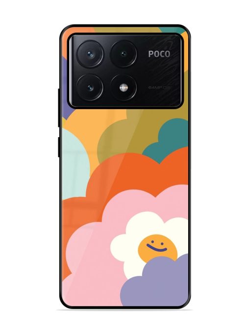 Happy Flower Power Glossy Soft Edge Case for Poco X6 Pro (5G)