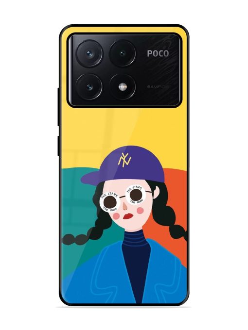 Starry-Eyed Girl Glossy Soft Edge Case for Poco X6 Pro (5G)