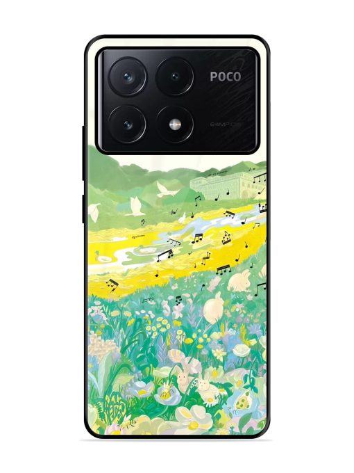 Melody In Bloom Glossy Soft Edge Case for Poco X6 Pro (5G)