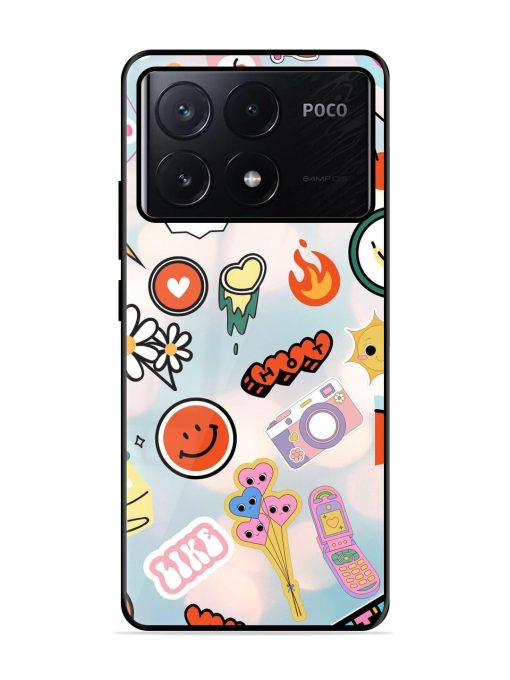 Cheerful Glossy Soft Edge Case for Poco X6 Pro (5G)