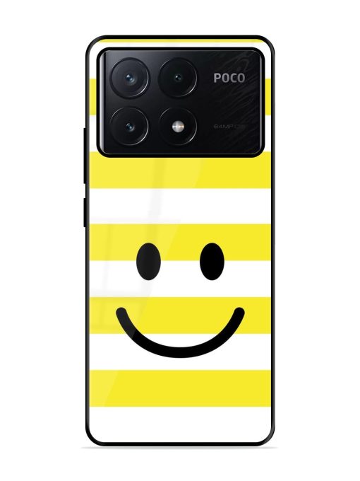 Smiling Stripes Glossy Soft Edge Case for Poco X6 Pro (5G)