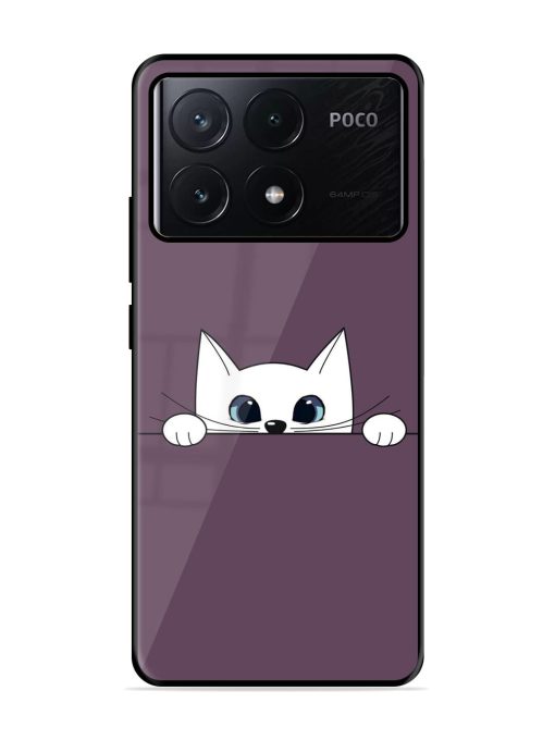 Peek-A-Boo Kitty Glossy Soft Edge Case for Poco X6 Pro (5G)