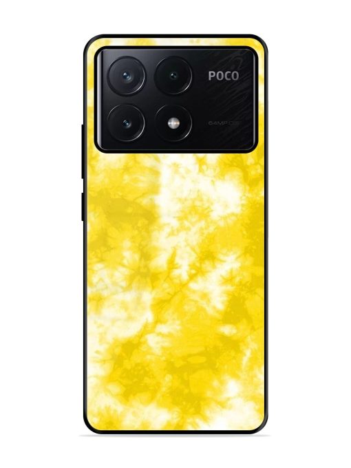 Golden Tie-Dye Twirl Glossy Soft Edge Case for Poco X6 Pro (5G)