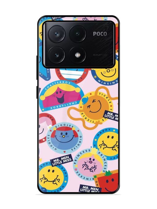 Whimsical Mr. Men & Little Miss Glossy Soft Edge Case for Poco X6 Pro (5G)