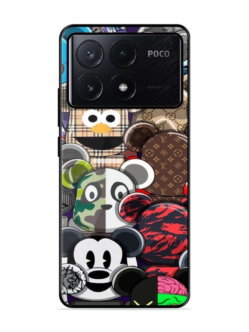 Streetwear Bearbrick Extravaganza Glossy Soft Edge Case for Poco X6 Pro (5G)