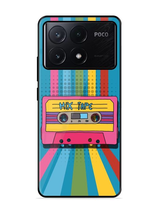 Retro Cassette Tapes Glossy Soft Edge Case for Poco X6 Pro (5G)