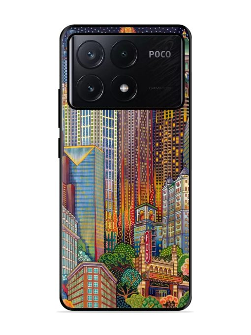 Neon Nightscape Glossy Soft Edge Case for Poco X6 Pro (5G)