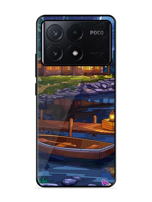 Moonlit Serenity Glossy Soft Edge Case for Poco X6 Pro (5G)