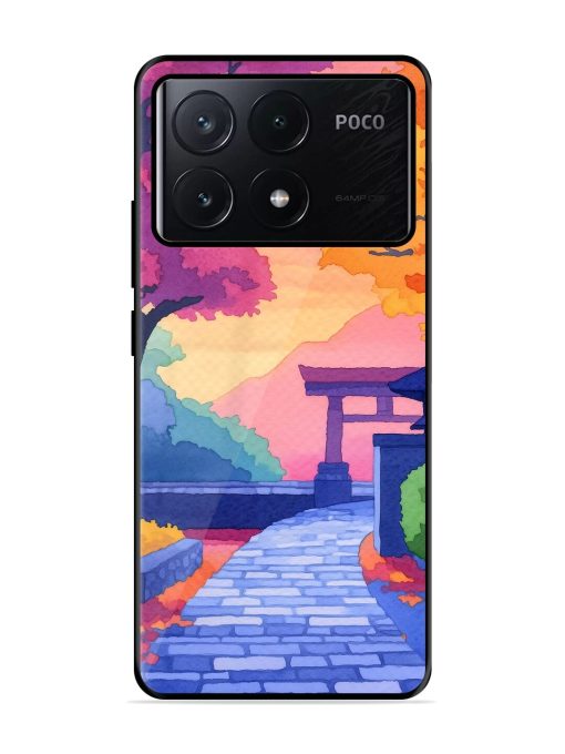 Autumnal Serenity Glossy Soft Edge Case for Poco X6 Pro (5G)