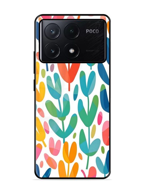 Rainbow Of Blooms Glossy Soft Edge Case for Poco X6 Pro (5G)