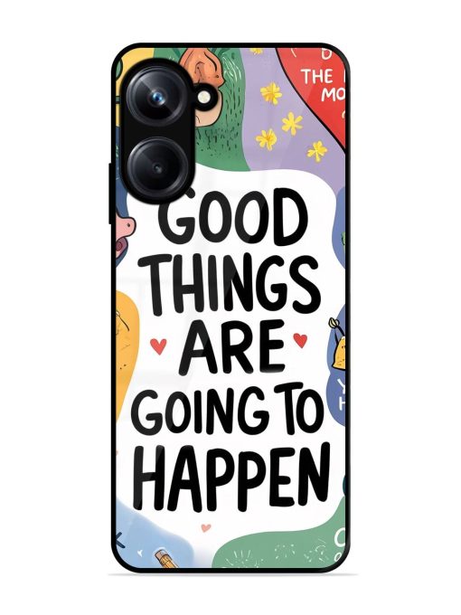 Uplifting Scribbles Glossy Soft Edge Case for Realme 10 Pro (5G) Chachhi