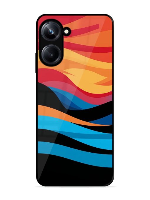 Blazing Currents Glossy Soft Edge Case for Realme 10 Pro (5G) Chachhi