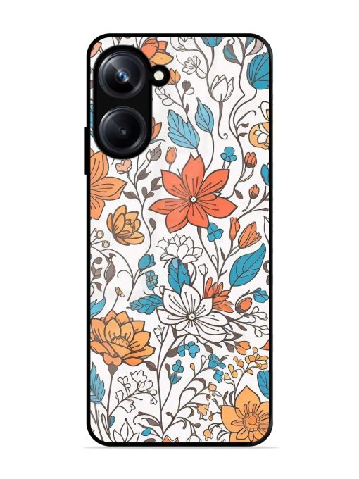 Floral Symphony Glossy Soft Edge Case for Realme 10 Pro (5G) Chachhi