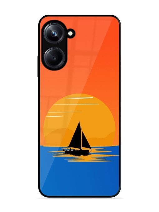 Sunset Sail Glossy Soft Edge Case for Realme 10 Pro (5G) Chachhi