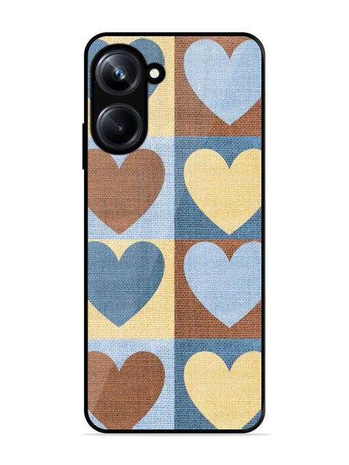 Hearts On Canvas Glossy Soft Edge Case for Realme 10 Pro (5G) Chachhi