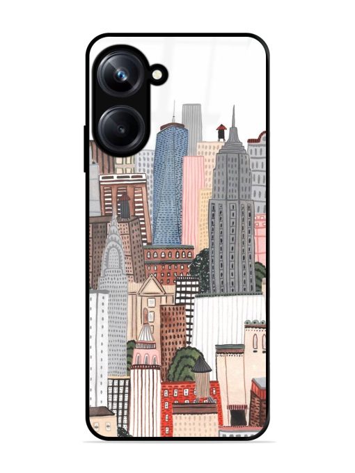 Cityscape Dreams Glossy Soft Edge Case for Realme 10 Pro (5G) Chachhi