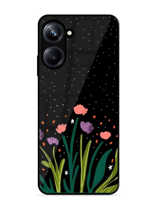 Midnight Bloom Glossy Soft Edge Case for Realme 10 Pro (5G) Chachhi